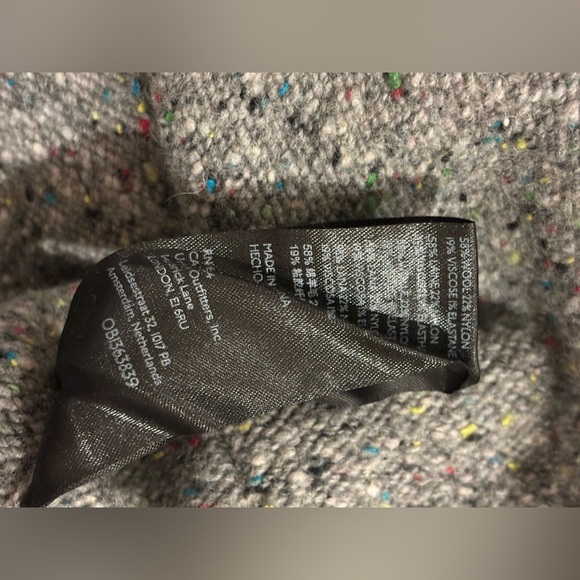 Anthropologie Speckled Shawl Cardigan in grey, size XS oversized ✨ Wool Blend - Picture 7 of 8